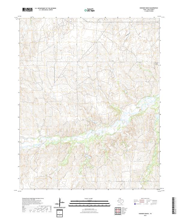 USGS Topographic Map – Hudgens Ranch