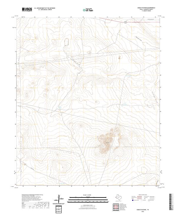 USGS Topographic Map – Hueco Station