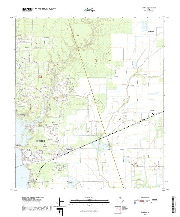 USGS Topographic Map – Huffman