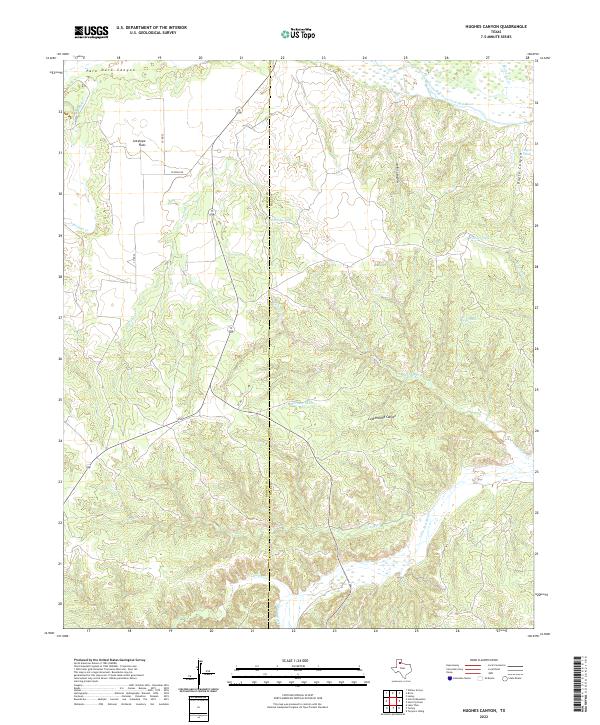 USGS Topographic Map – Hughes Canyon
