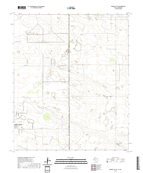 USGS Topographic Map – Humble City SE