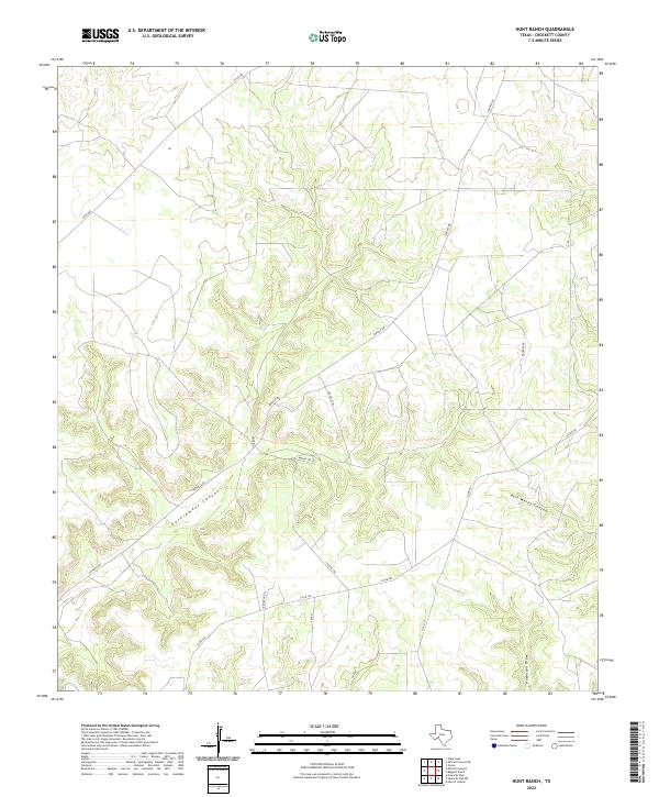 2022 Map of Hunt Ranch, 2022 Print