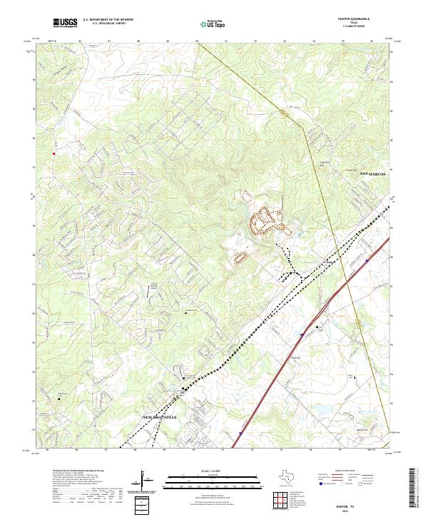 USGS Topographic Map – Hunter