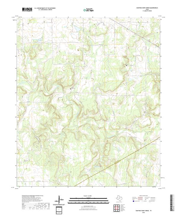 USGS Topographic Map – Hunting Shirt Creek