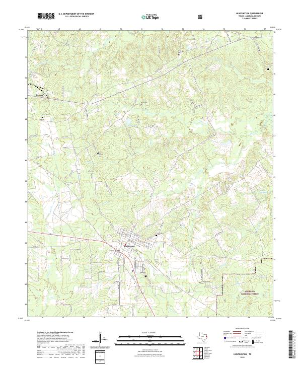 USGS Topographic Map – Huntington