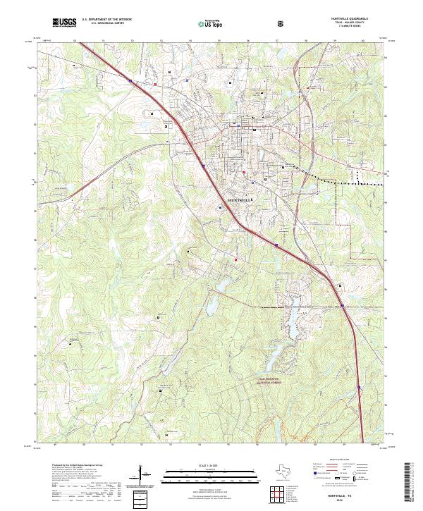 USGS Topographic Map – Huntsville