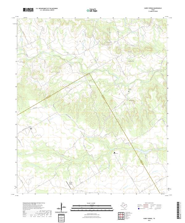 USGS Topographic Map – Hurst Spring