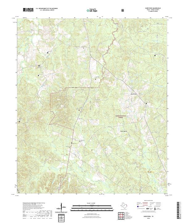 USGS Topographic Map – Hurstown