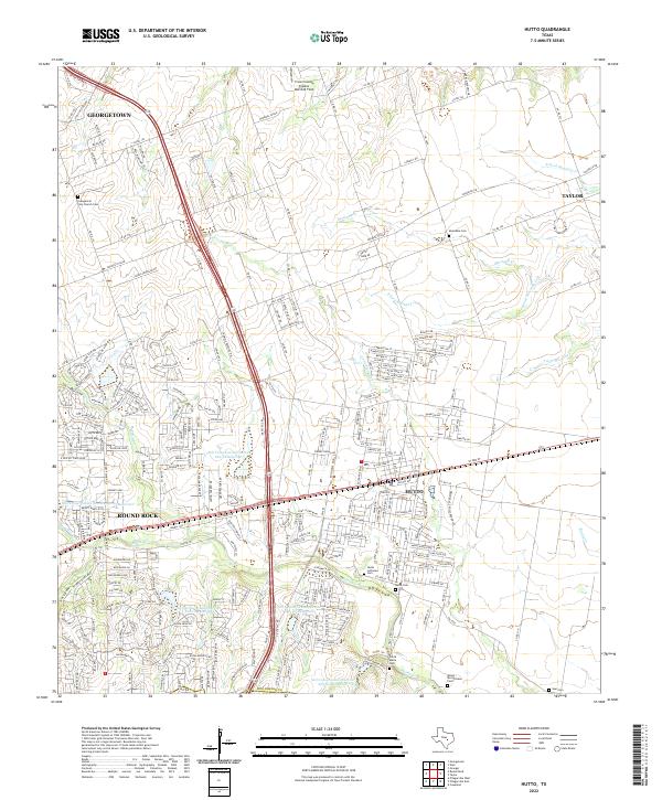 USGS Topographic Map – Hutto