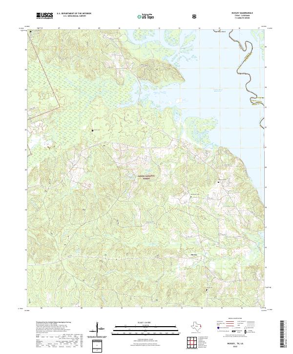 USGS Topographic Map – Huxley