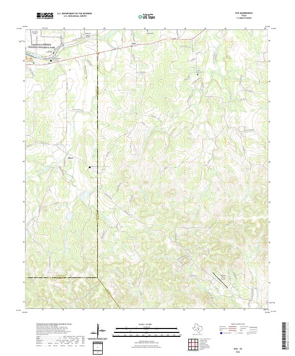 USGS Topographic Map – Hye