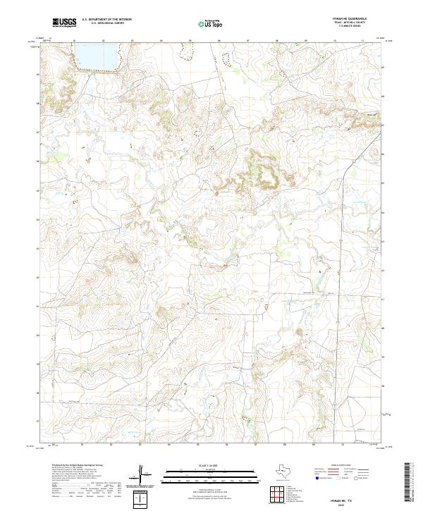 USGS Topographic Map – Hyman NE