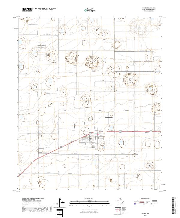 USGS Topographic Map – Idalou