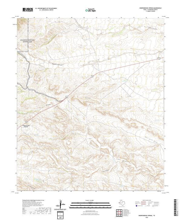 USGS Topographic Map – Independence Spring
