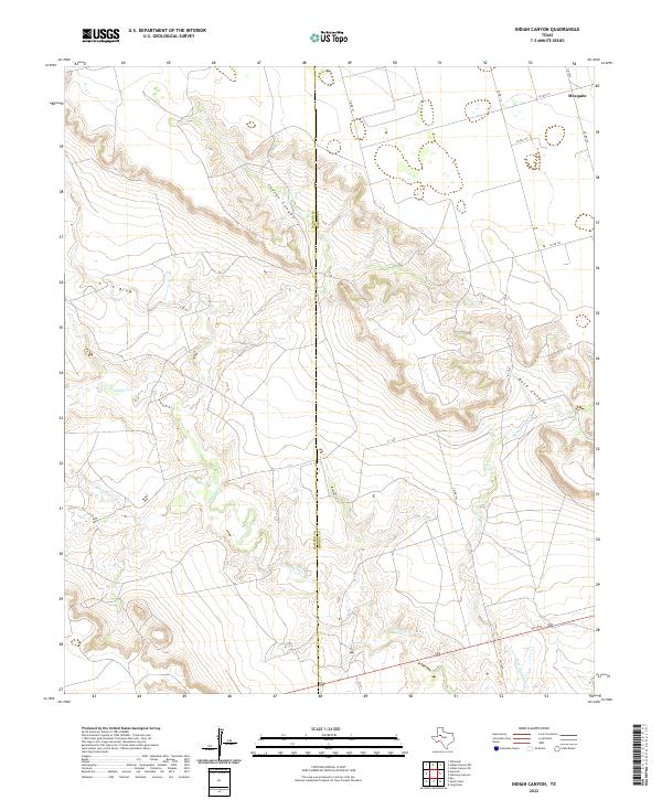USGS Topographic Map – Indian Canyon