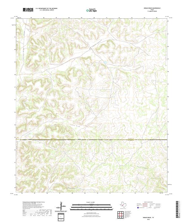 USGS Topographic Map – Indian Draw