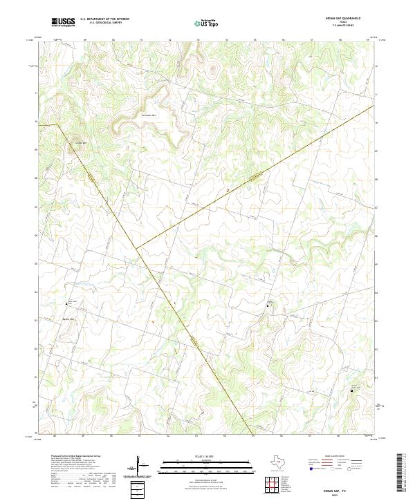 USGS Topographic Map – Indian Gap