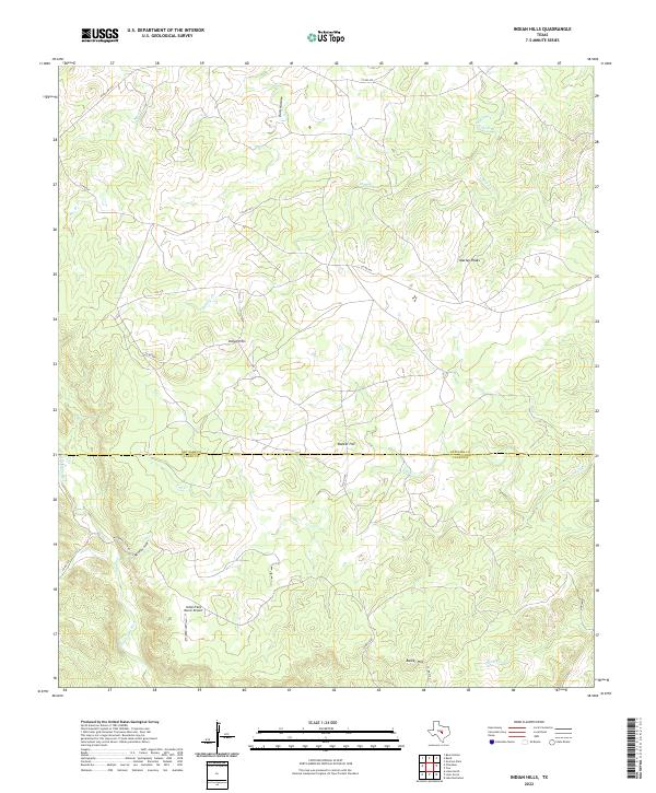 USGS Topographic Map – Indian Hills