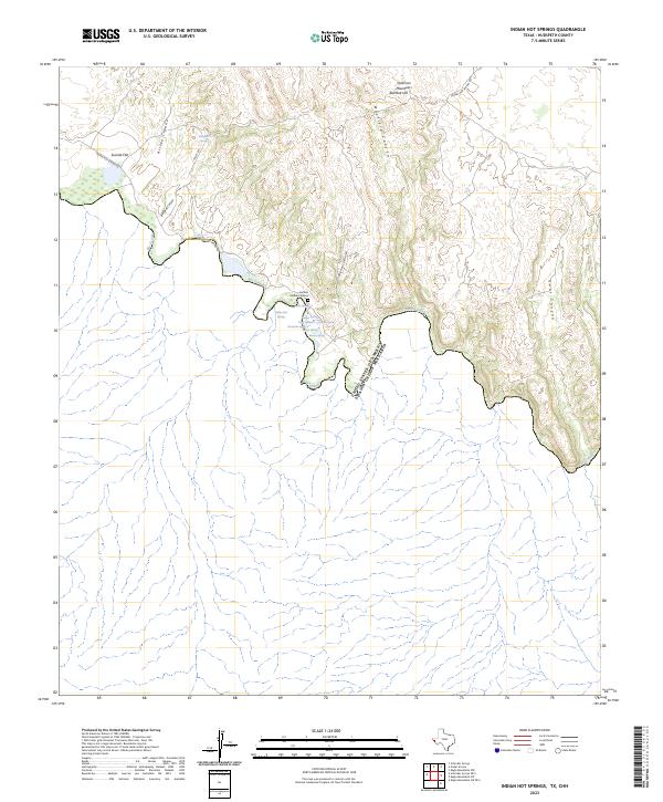 USGS Topographic Map – Indian Hot Springs