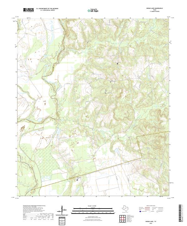 USGS Topographic Map – Indian Lake