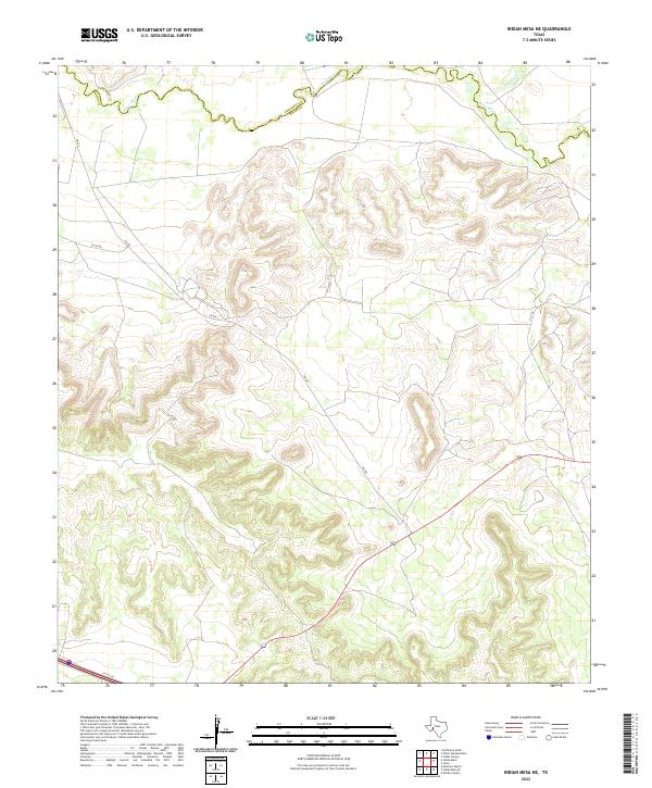 USGS Topographic Map – Indian Mesa NE