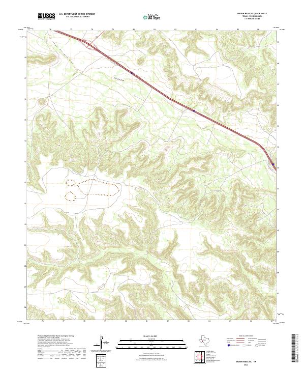 USGS Topographic Map – Indian Mesa SE