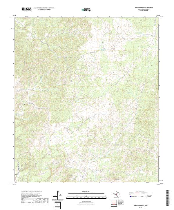 USGS Topographic Map – Indian Mountain