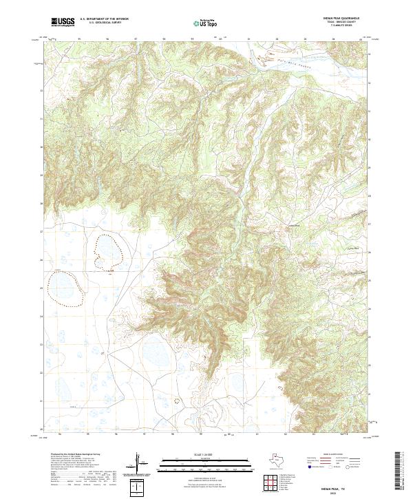 USGS Topographic Map – Indian Peak