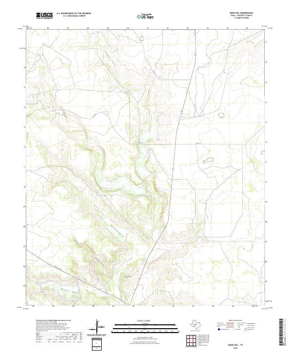 USGS Topographic Map – Indio Hill