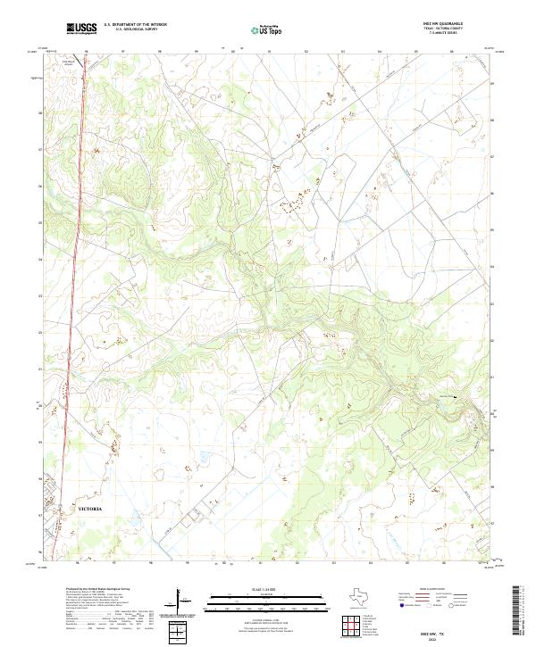 USGS Topographic Map – Inez NW