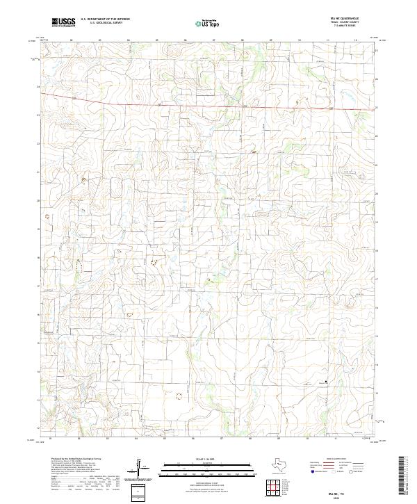 USGS Topographic Map – Ira NE