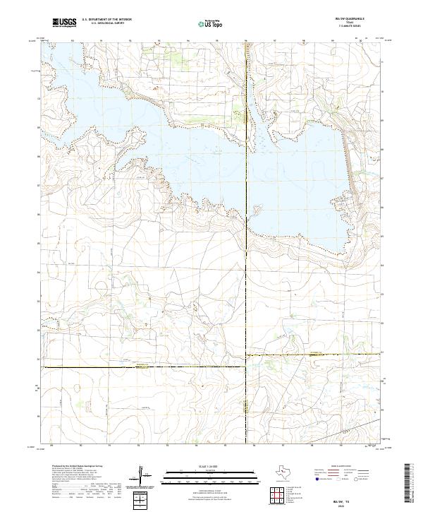 USGS Topographic Map – Ira SW