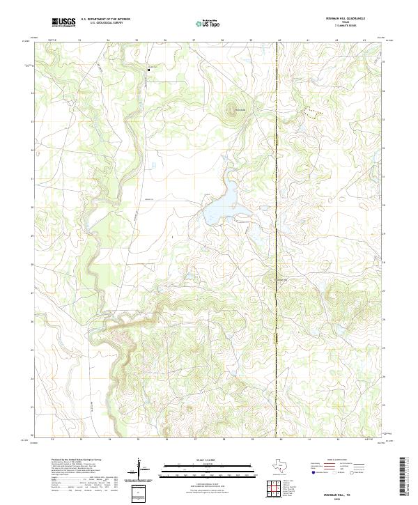 USGS Topographic Map – Irishman Hill