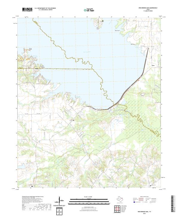 USGS Topographic Map – Iron Bridge Dam