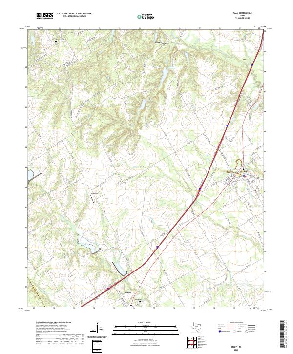 USGS Topographic Map – Italy