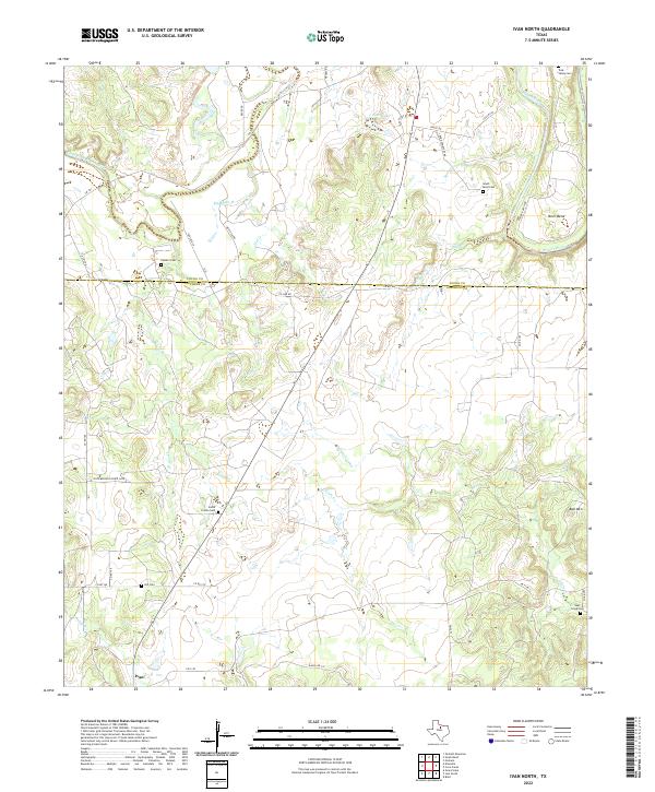 USGS Topographic Map – Ivan North