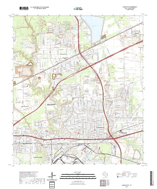 USGS Topographic Map – Jacinto City