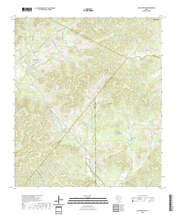 USGS Topographic Map – Jack Mountain