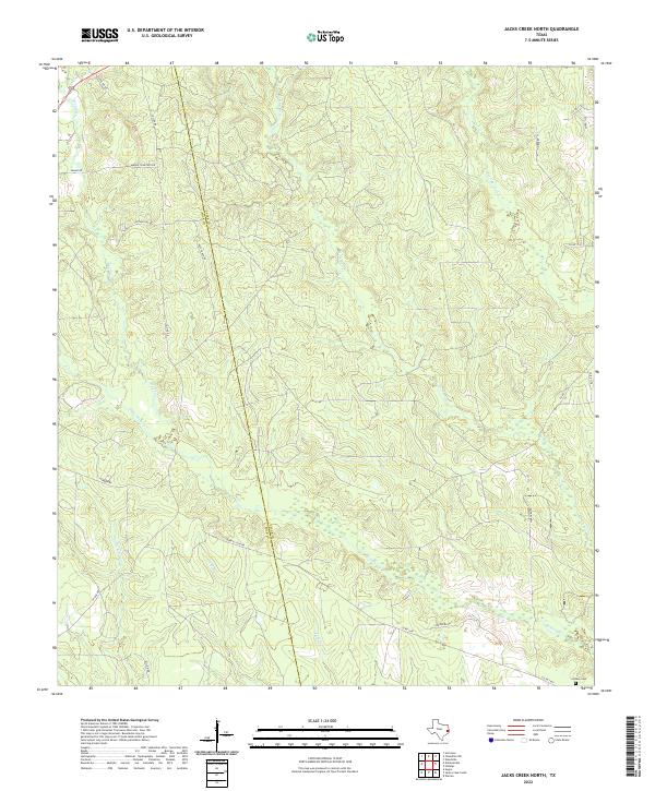 USGS Topographic Map – Jacks Creek North