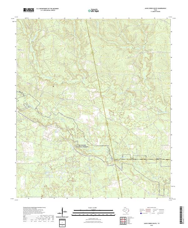 USGS Topographic Map – Jacks Creek South