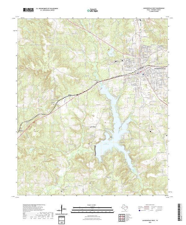 USGS Topographic Map – Jacksonville West