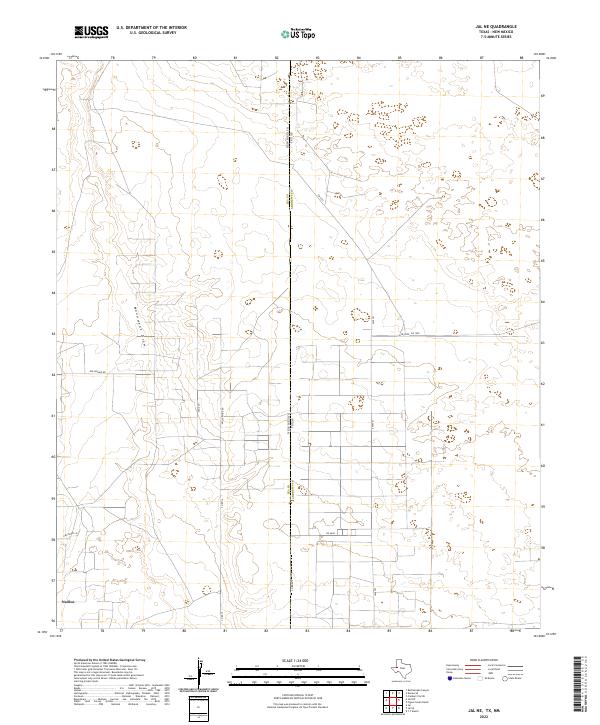 2022 Map of Jal NE, 2022 Print