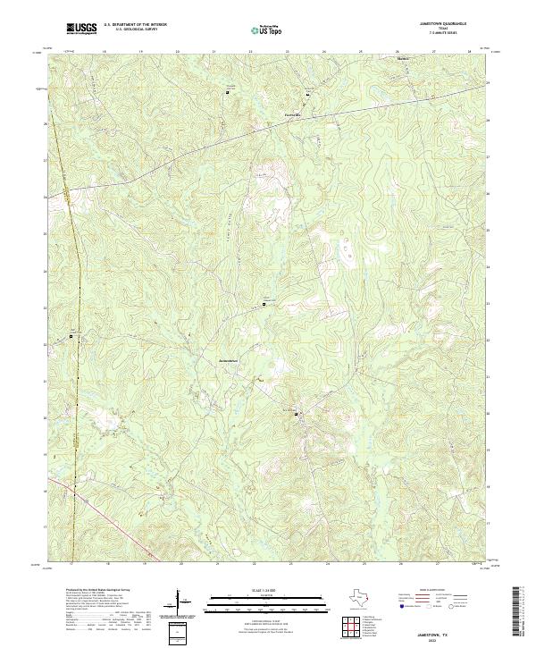 USGS Topographic Map – Jamestown