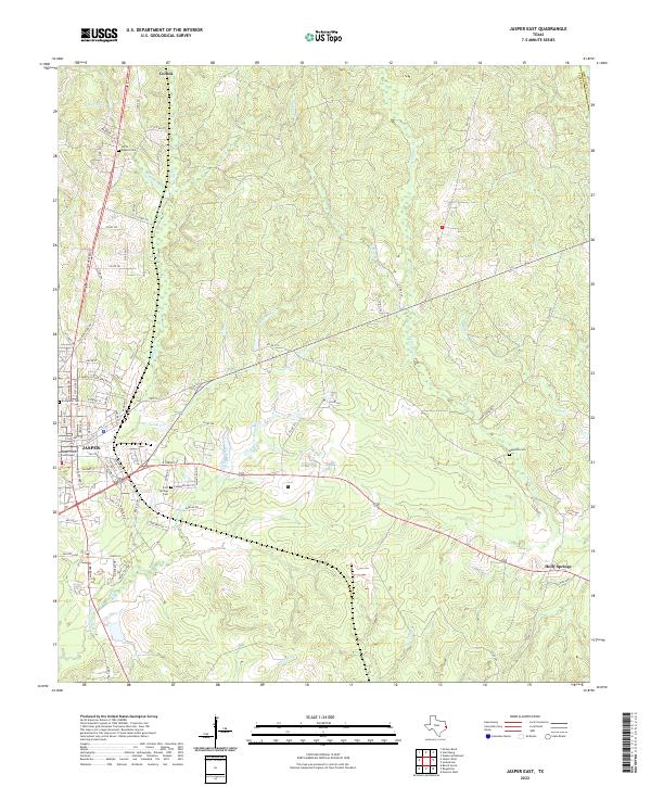 USGS Topographic Map – Jasper East