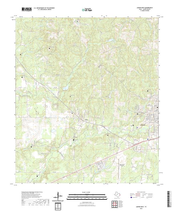 USGS Topographic Map – Jasper West