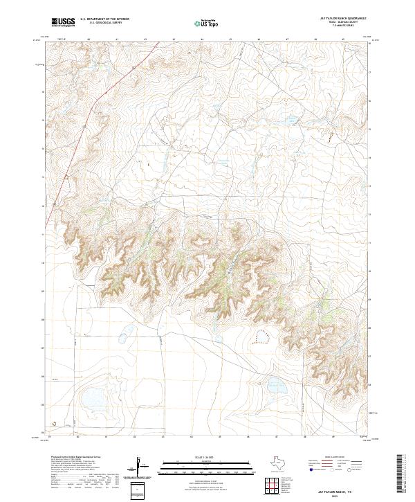 USGS Topographic Map – Jay Taylor Ranch