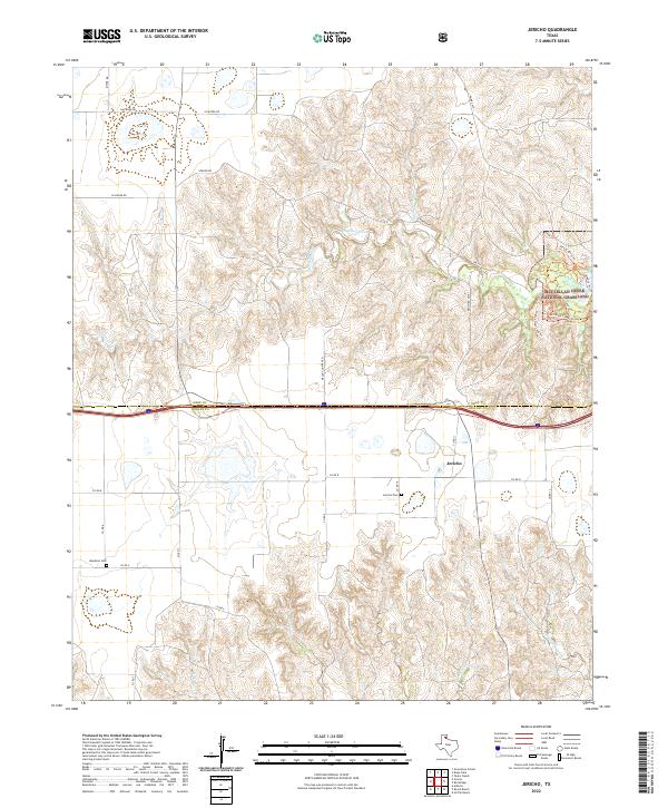 USGS Topographic Map – Jericho