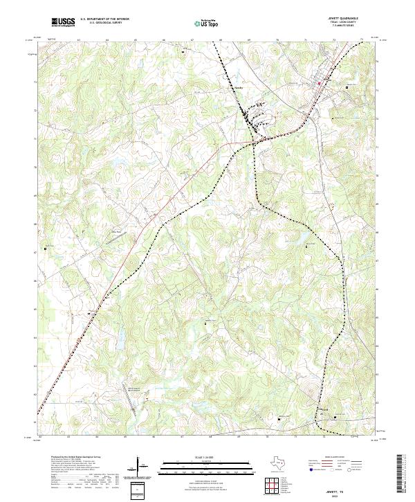 USGS Topographic Map – Jewett