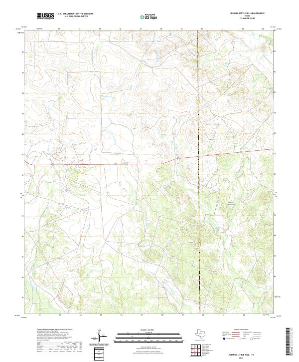 USGS Topographic Map – Johnnie Little Hill