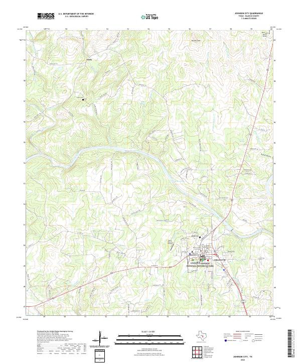 USGS Topographic Map – Johnson City